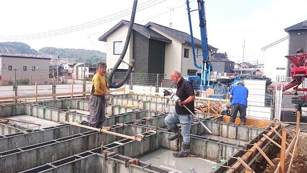 東京十二木の家　日野市Ｏ様邸　基礎工事